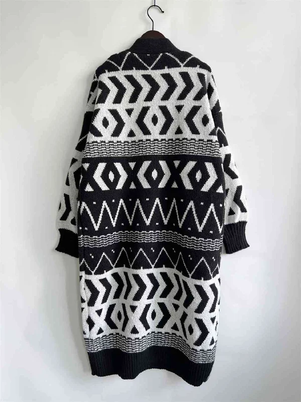 geometric-button-front-longline-cardigan