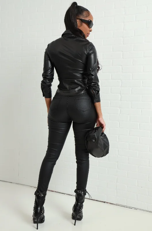 going-down-faux-leather-ruched-top-black