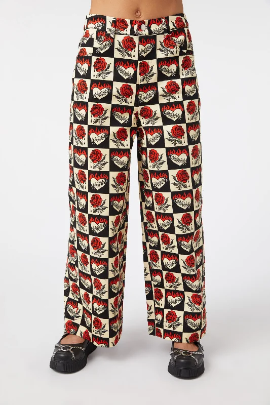 Guilded Heart & Rose Pant