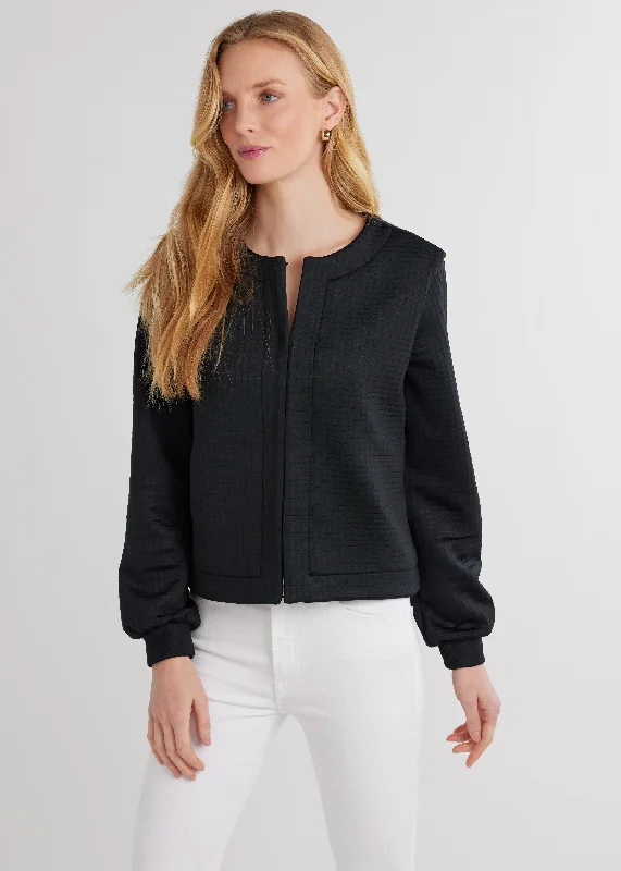 Haverhill Cardigan in Waffle (Black)