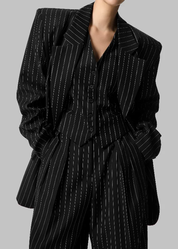 holland-padded-shoulder-blazer-black-white-pinstripe