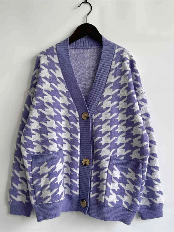 houndstooth-botton-front-cardigan-with-pockets