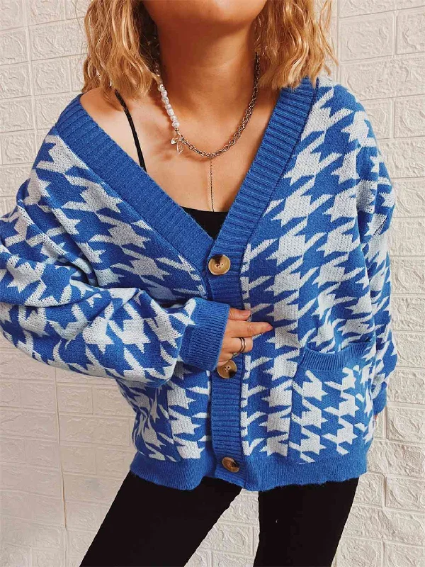 houndstooth-botton-front-cardigan-with-pockets