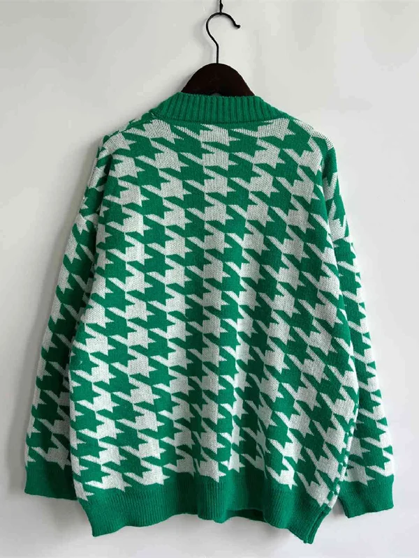 houndstooth-botton-front-cardigan-with-pockets