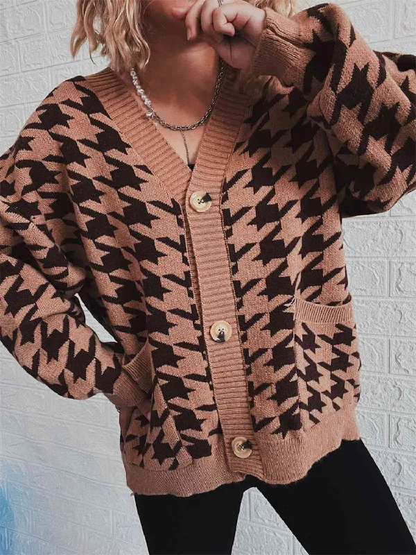 houndstooth-botton-front-cardigan-with-pockets