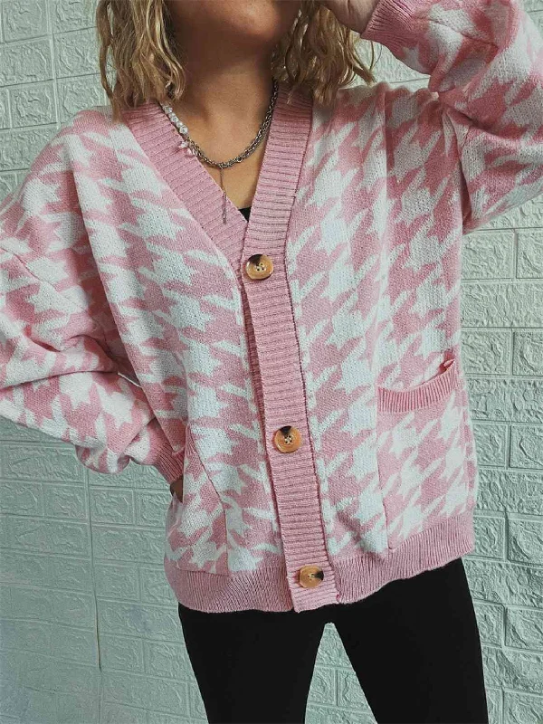 houndstooth-botton-front-cardigan-with-pockets