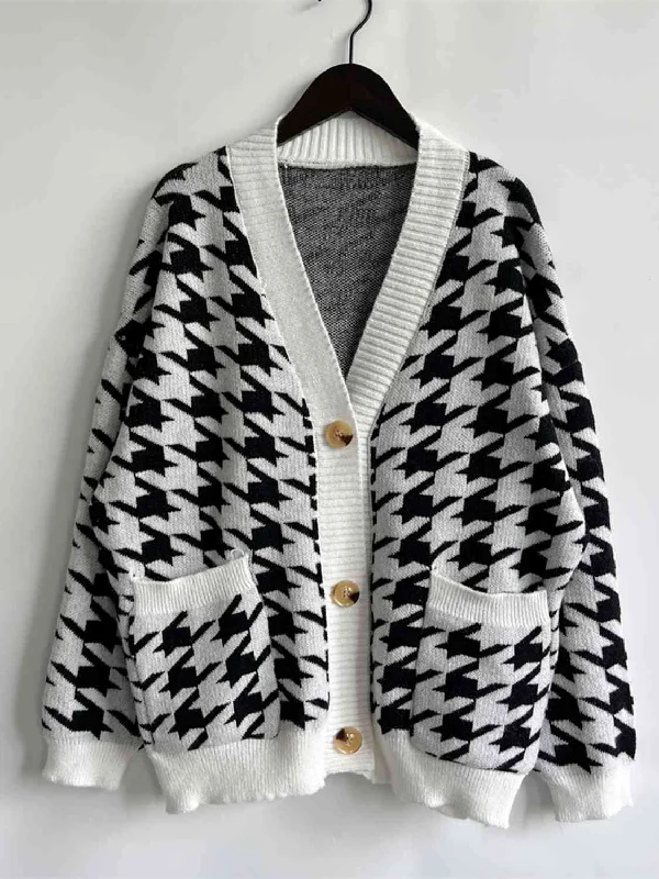 houndstooth-botton-front-cardigan-with-pockets