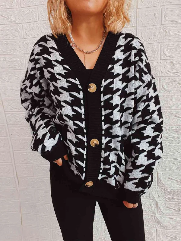 houndstooth-botton-front-cardigan-with-pockets