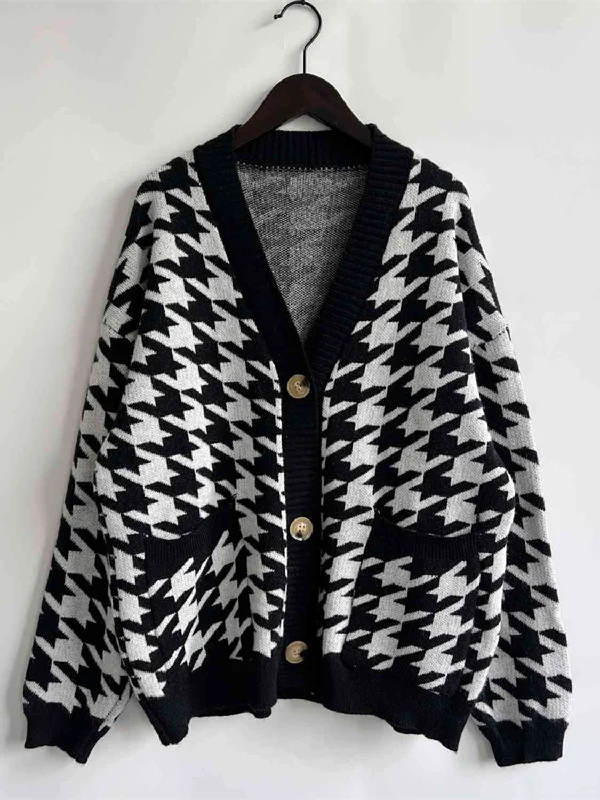 houndstooth-botton-front-cardigan-with-pockets