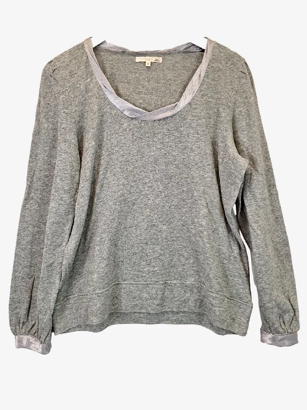 Jag Essential Stretch Grey Marle Top Size XL