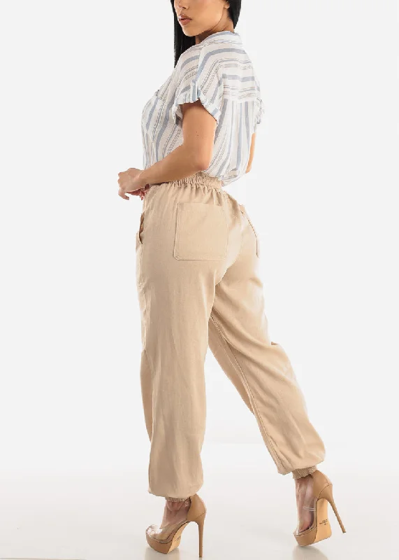 khaki-linen-high-rise-spandex-waist-jogger-pants-6772pykhk