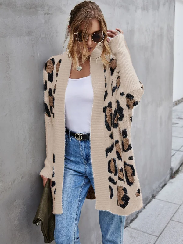 leopard-pattern-fuzzy-cardigan