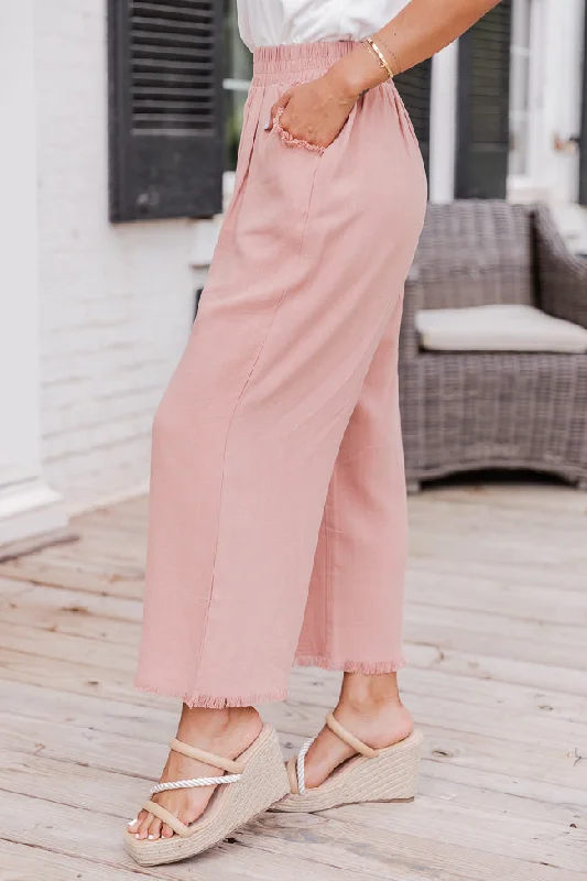 look-your-best-terracotta-frayed-detail-ankle-length-pants