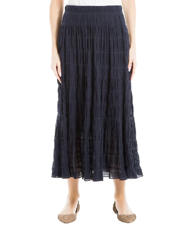 Max Studio Texture Cotton Maxi Skirt