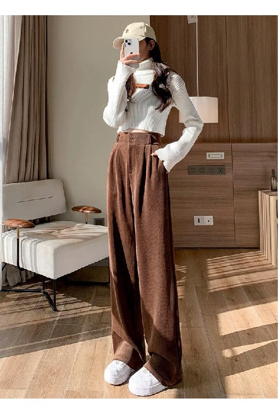 Premium Korean Baggy Corduroy Pants