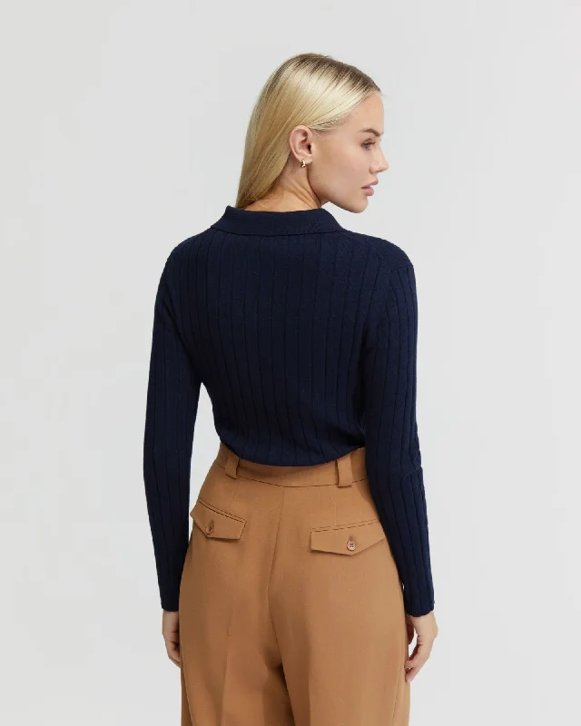 rachel-cashmere-blend-rib-knit-polo