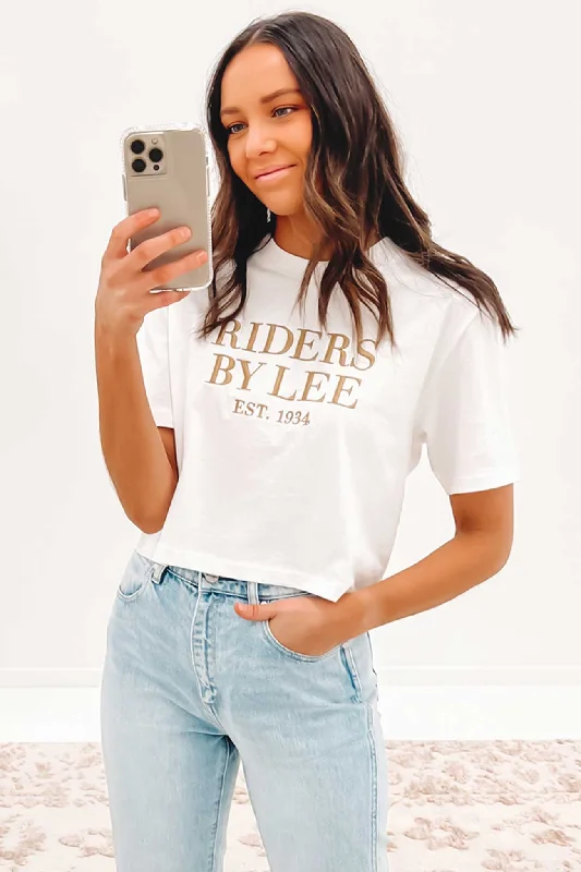 Relaxed Crop Tee Bone