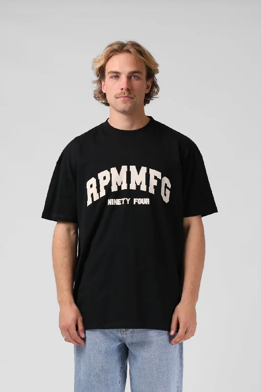 RPM Mens College Tee Black