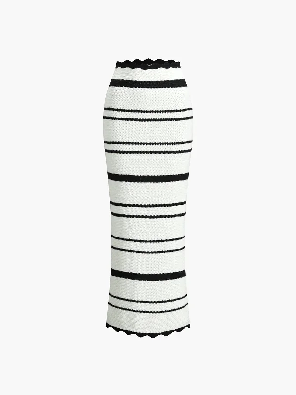 striped-knotted-backless-skirt-set