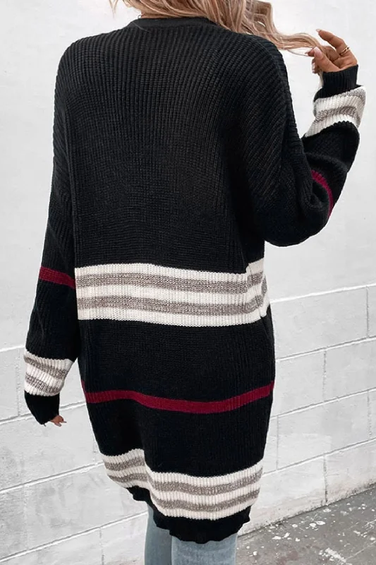 striped-rib-knit-drop-shoulder-open-front-cardigan