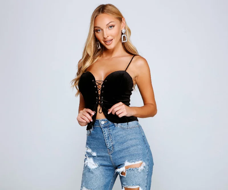 Timeless Luxe Velvet Bustier