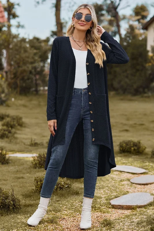 v-neck-long-sleeve-cardigan-with-pocket