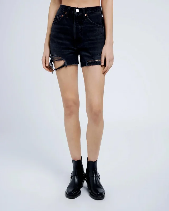 Women's 50S Cut Off Short In Destroyed Shadow Black