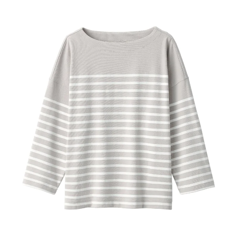 womens-striped-boatneck-3-4-sleeve-t-shirt-bb2os24s